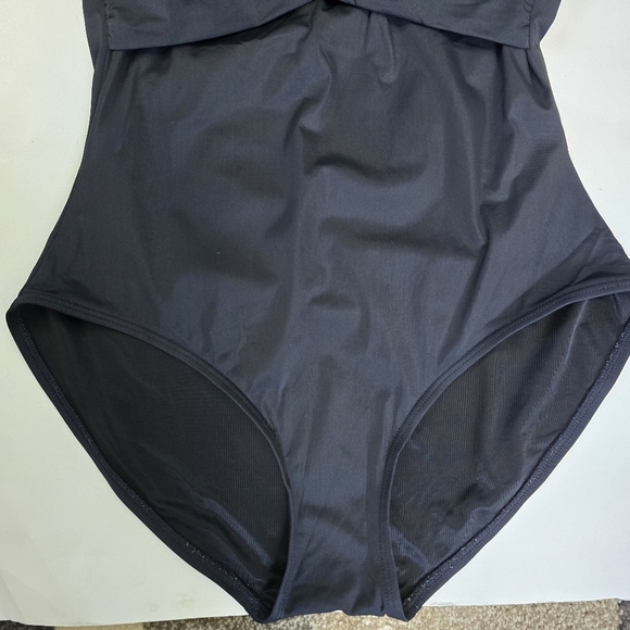Spanx Weave Halter One Piece swimsuit in black Shapewear Swim Vacation resort - Picture 5 of 9